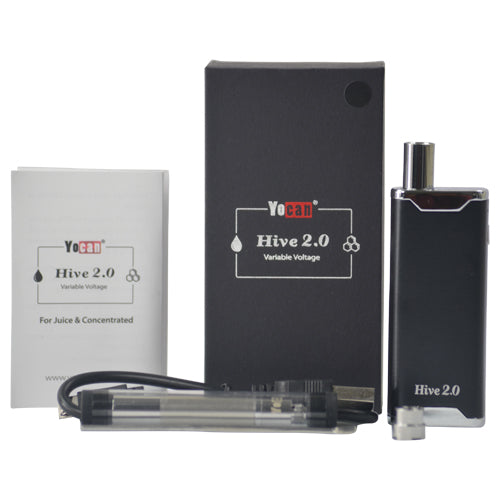 Yocan Hive 2.0 Dry Herb Vaporizer Kit - Portable & Rechargeable for Herbs & Concentrates | Perfect for Travel, Hiking & Discreet On-the-Go Use