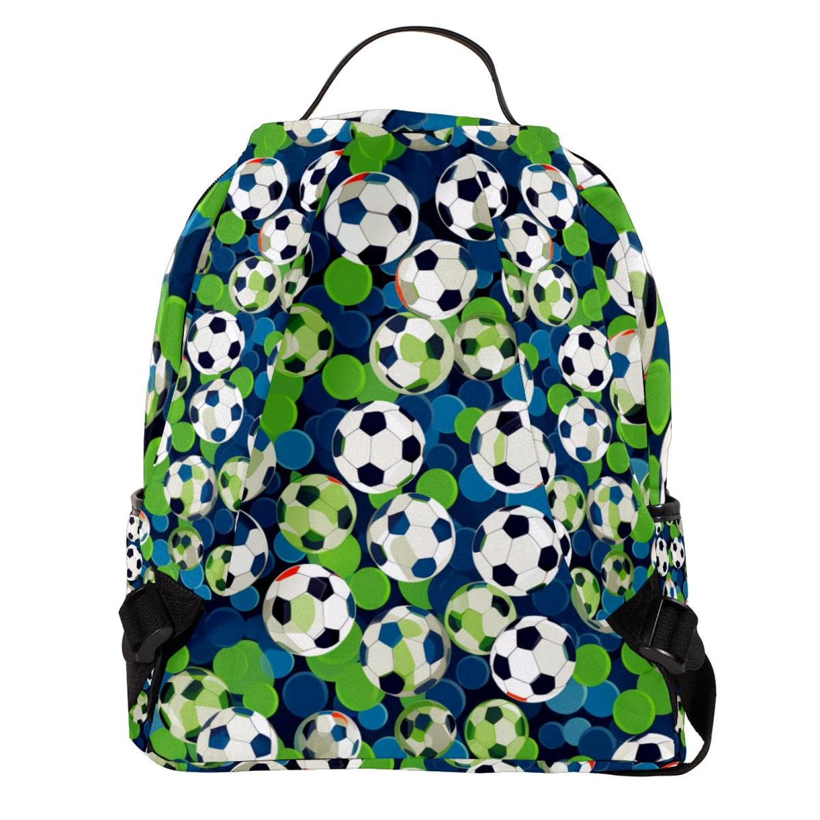 Stylish Travel Backpack for Women & Men - Durable Floral Soccer Ball Print Backpack for Hiking, School, Work & Sports | Perfect for Commuting, Gym & Outdoor Adventures