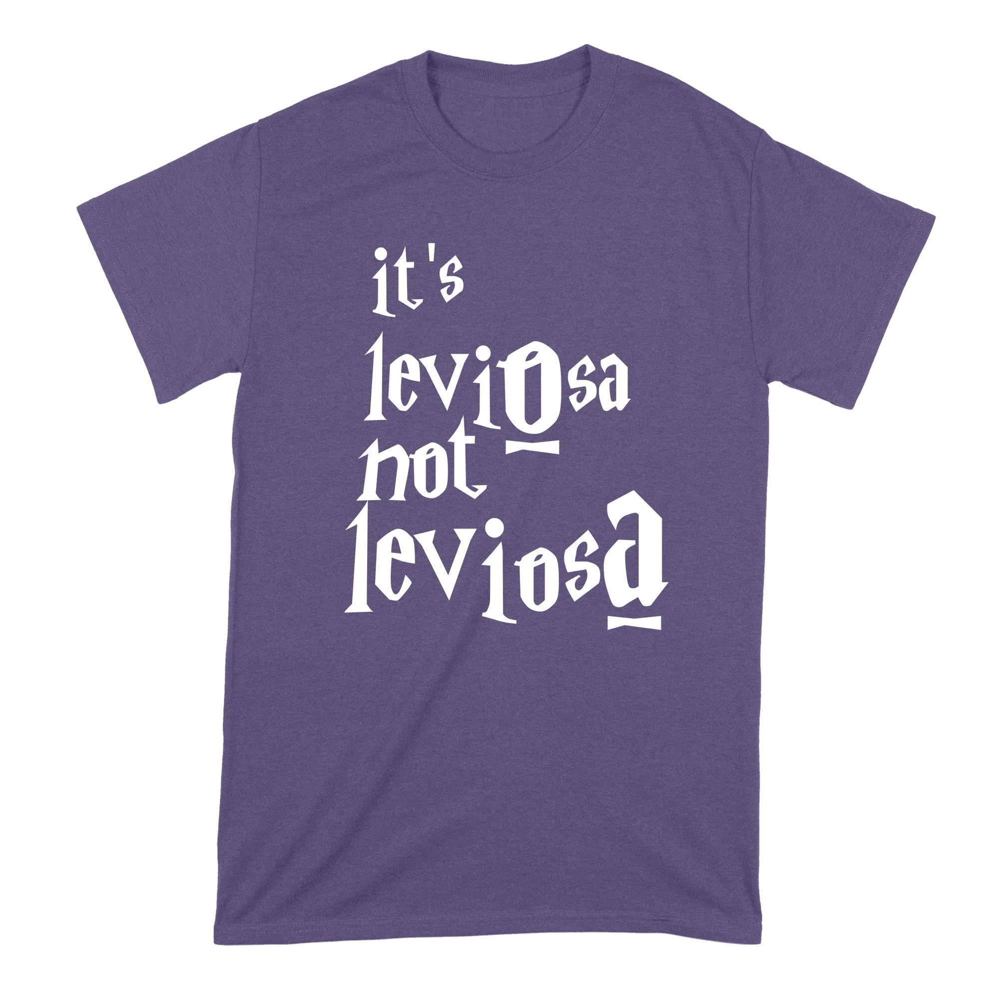 Leviosa T-Shirt - Harry Potter Inspired Spell Shirt | Soft Cotton Graphic Tee for Wizards & Muggles | Perfect for Cosplay, Halloween & Potterhead Gifts