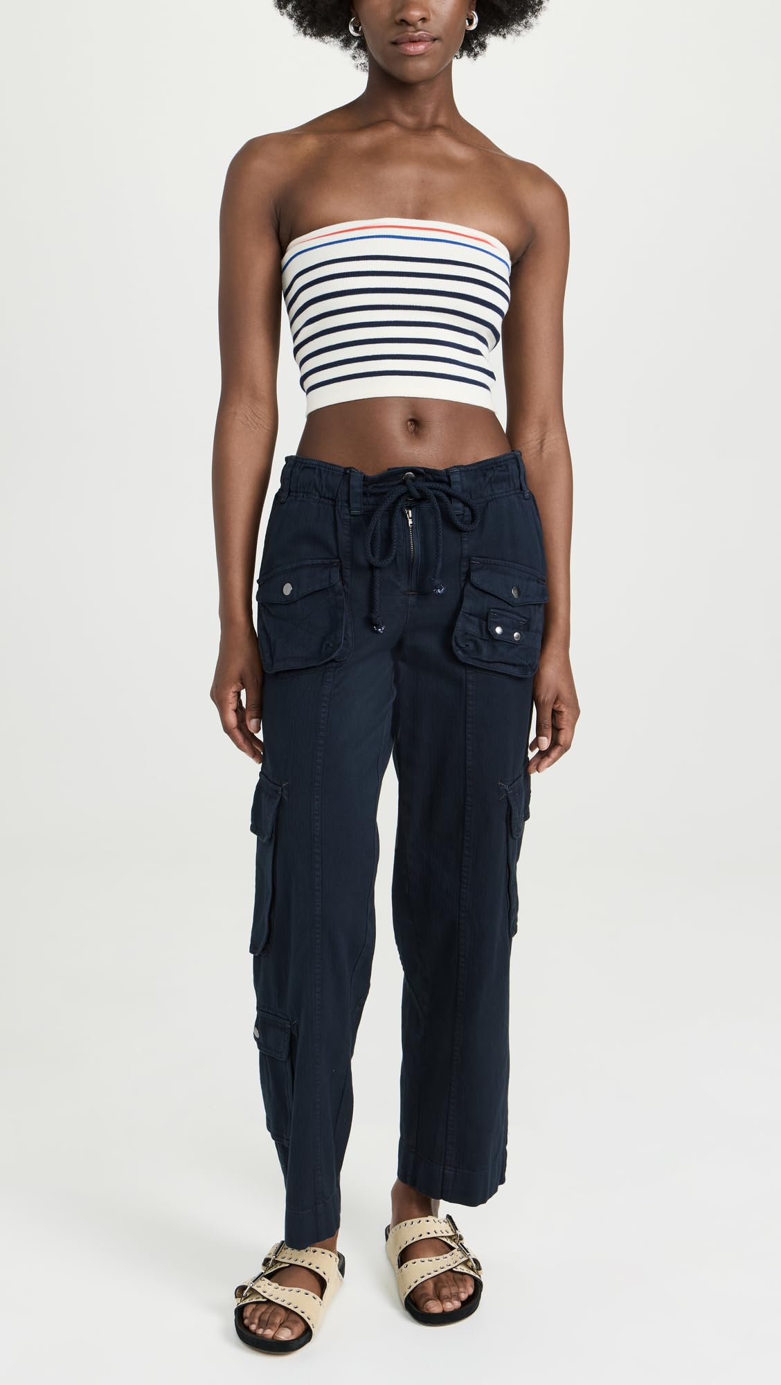 Free People Women's Tahiti Cargo Pants - High Waisted Casual & Travel Pants for Women, Comfortable Stretch Fabric with Multiple Pockets | Perfect for Hiking, Yoga, and Everyday Wear