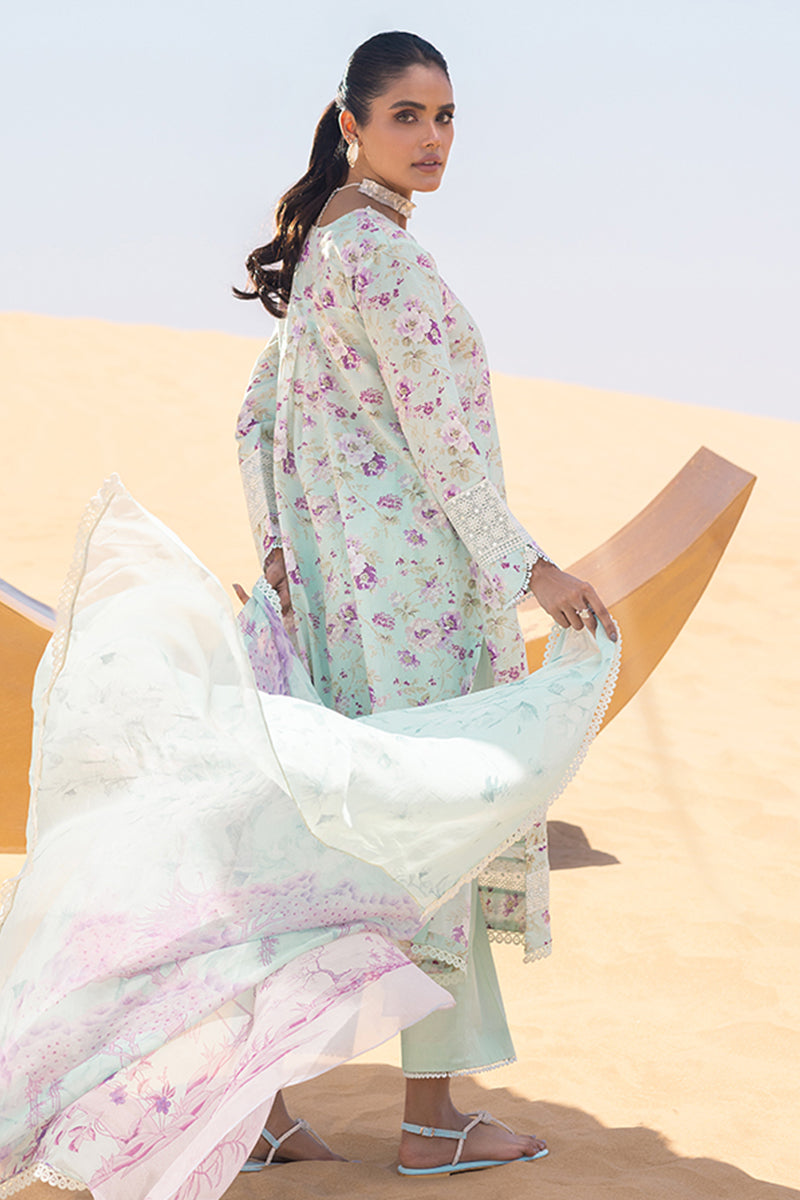 Stylish Grey Mist 3-Piece Printed Lawn Suit for Women - Perfect for Summer Weddings, Parties & Formal Occasions