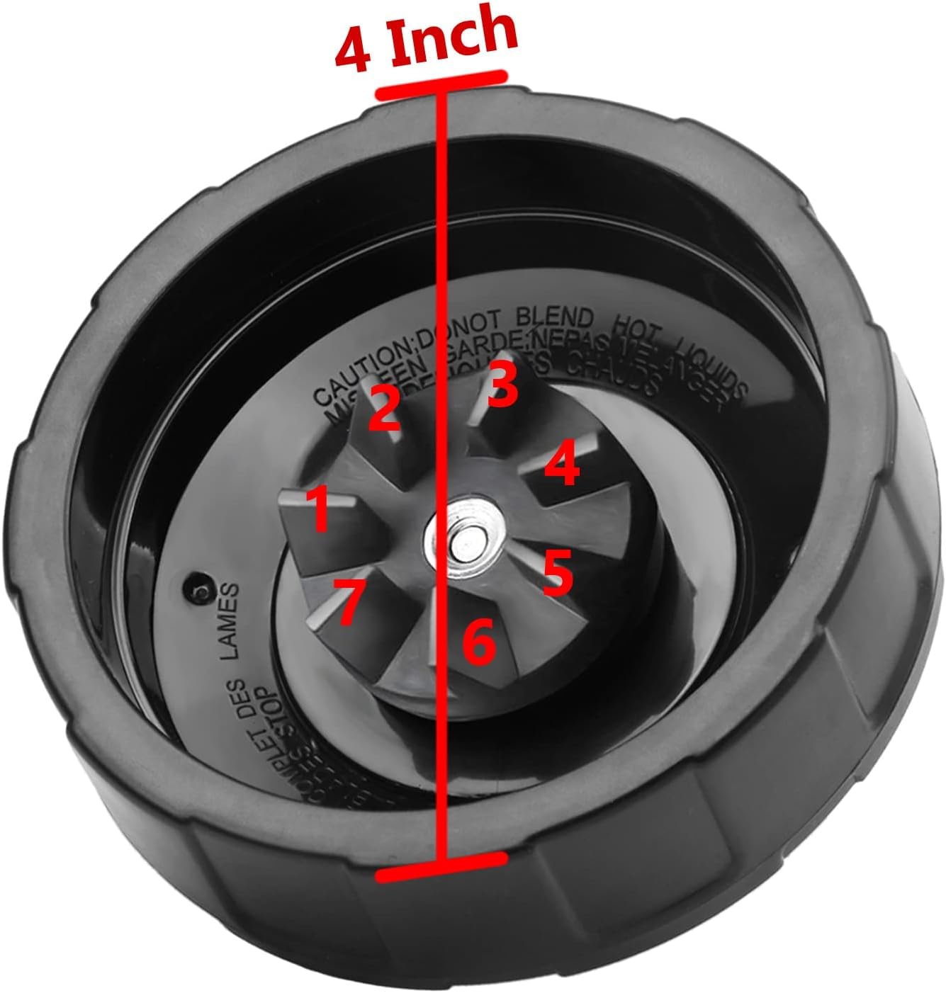 Premium 2-Pack Ninja Blender Replacement Parts - 7-Fin Blades & Leakproof Sealing Rings for Ninja Blender Cups - Perfect for Smoothies, Protein Shakes & Meal Prep - Durable & Easy to Clean