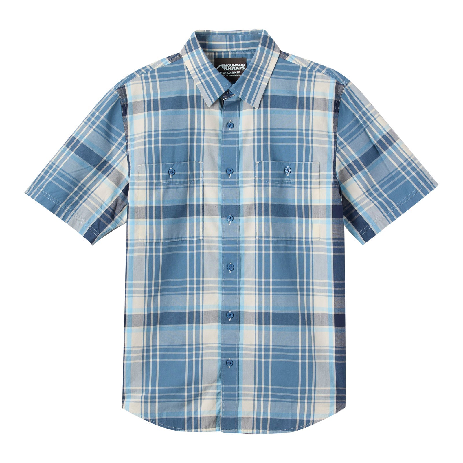 Denison Short Sleeve Shirt for Men - Casual Comfort Cotton Button Down Shirt | Perfect for Office, Summer Outfits & Business Casual Wear
