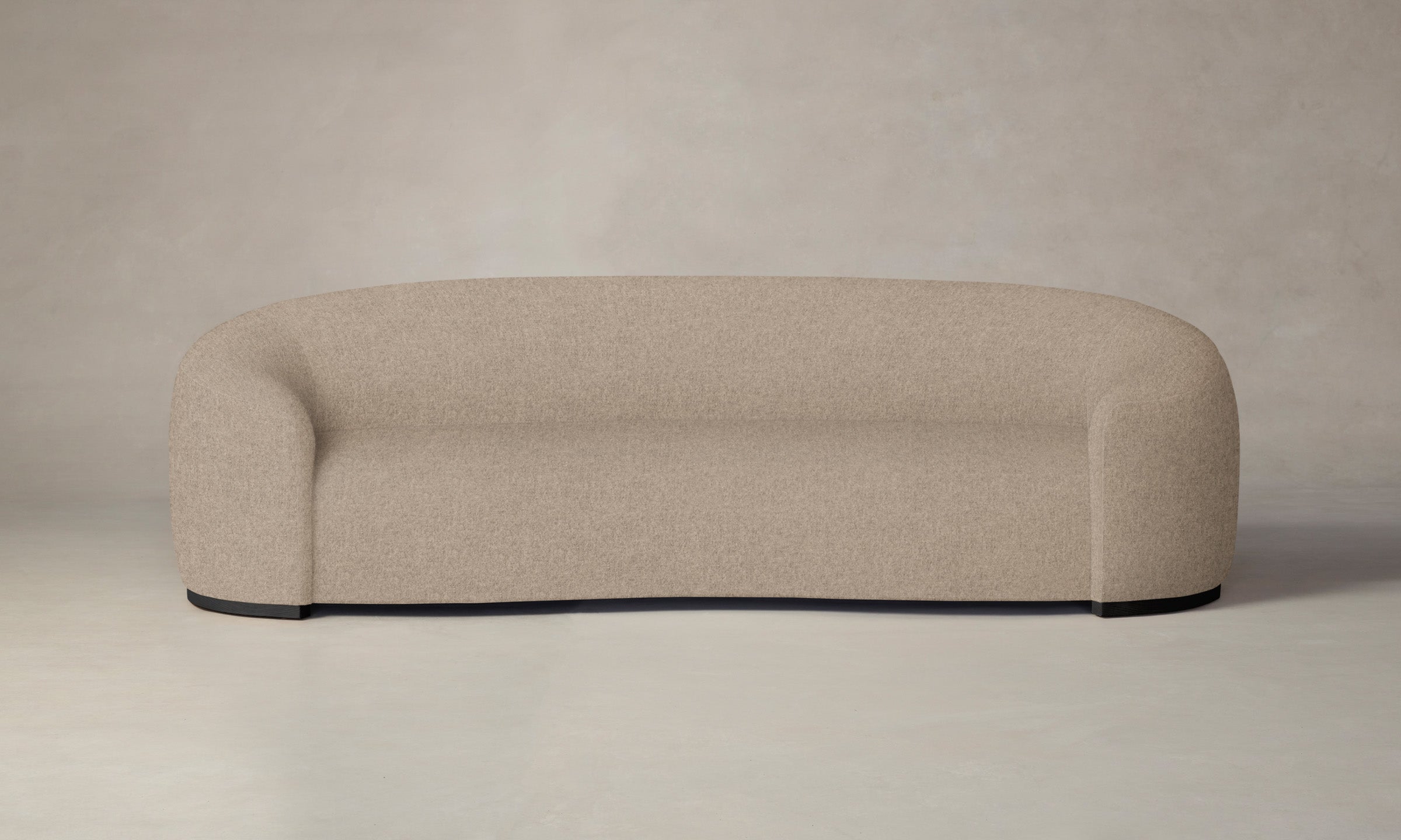 The Chelsea Sofa - Italian Brushed Wool Fox Fabric - Luxurious Modern Living Room Furniture for Home & Office
