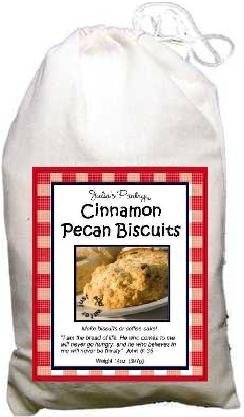 Julias Pantry JP205 Cinnamon Pecan Biscuits - 14oz Cloth Bag (Pack of 3) | Gourmet Snacks for Gifts, Tea Time & Holiday Treats