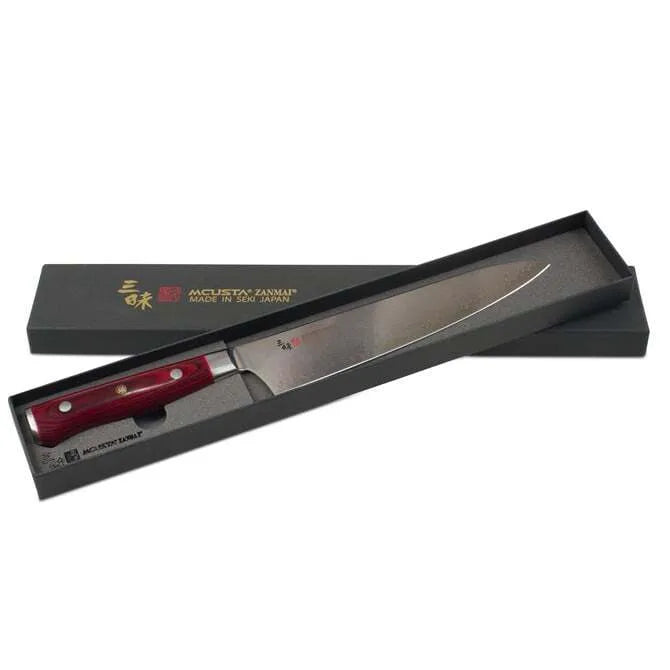 Premium Zanmai Damascus Flame Gyuto Chef Knife - 8