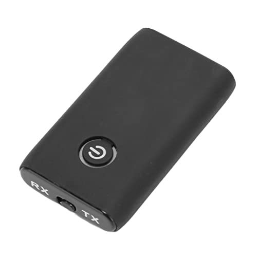 Goshyda Bluetooth 5.0 Transmitter and Receiver 2-in-1 Wireless Adapter with 3.5mm AUX, HiFi Stereo Sound for TV, PC, CD Player, Home Theater - Perfect for Wireless Audio Streaming at Home or Office