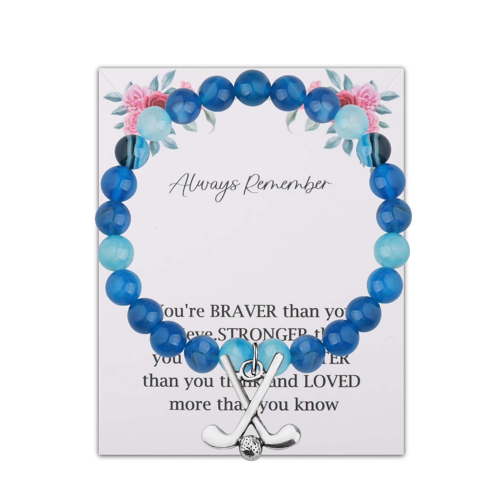**WSNANG Golf Bracelet for Women & Men - Inspirational Golf Jewelry Gift for Golf Lovers, Players & Club Teams - Perfect for Golf Tournaments, Birthdays & Special Occasions**