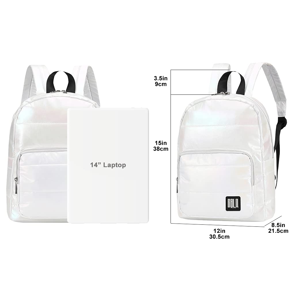 Women's Lightweight Quilted Backpack Purse - Waterproof & Stylish for Daily Use