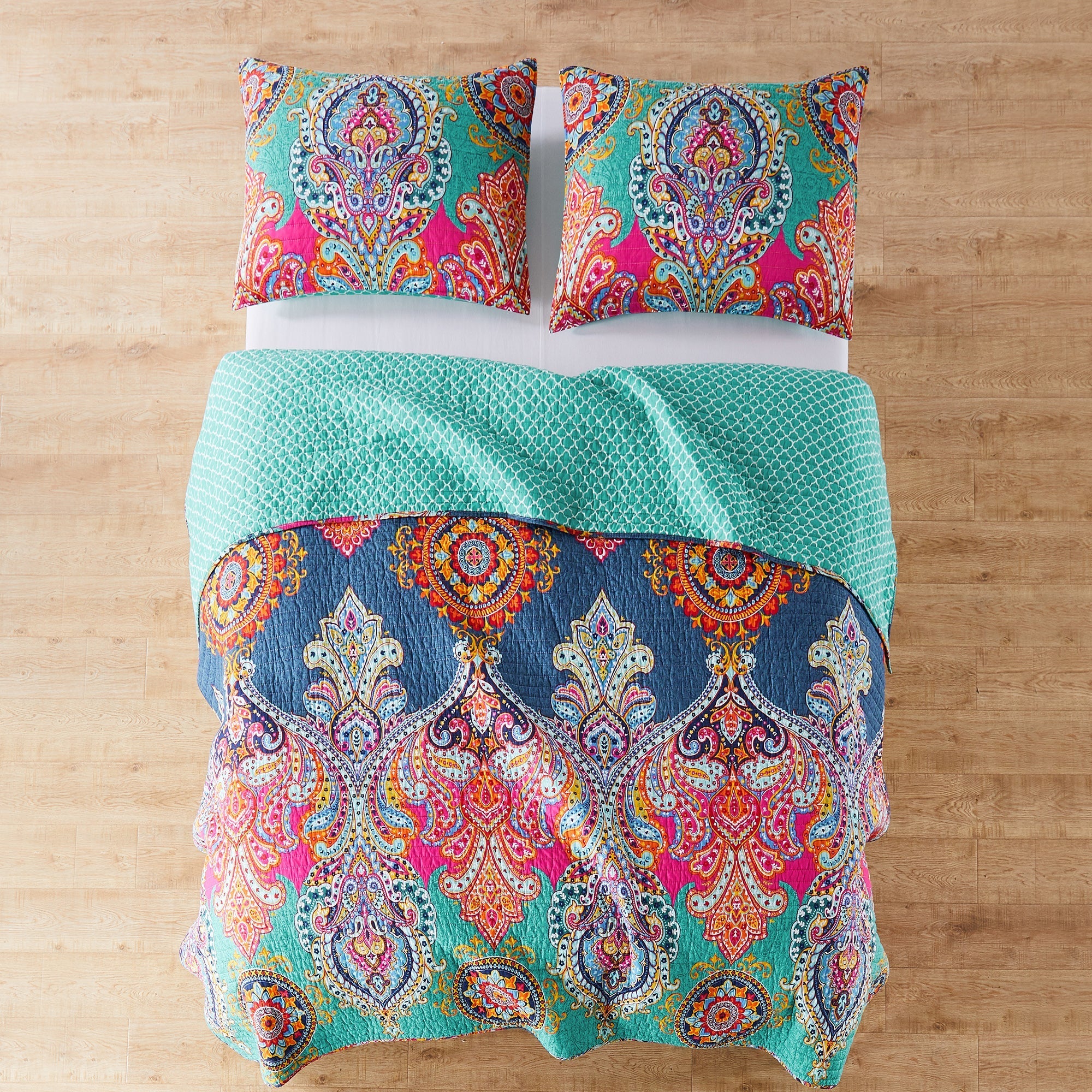 Premium Fantasia Quilt Set - Soft & Breathable Bedding Collection - Queen/King Size - Perfect for Master Bedroom, Guest Room & Cozy Home Decor