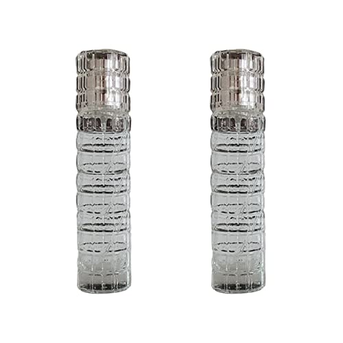 ARTIBETTER 2PCS Empty Glass Perfume Spray Bottles - Small Crystal Perfume Dispenser for Travel, Refillable Fragrance Containers, DIY Essential Oils
