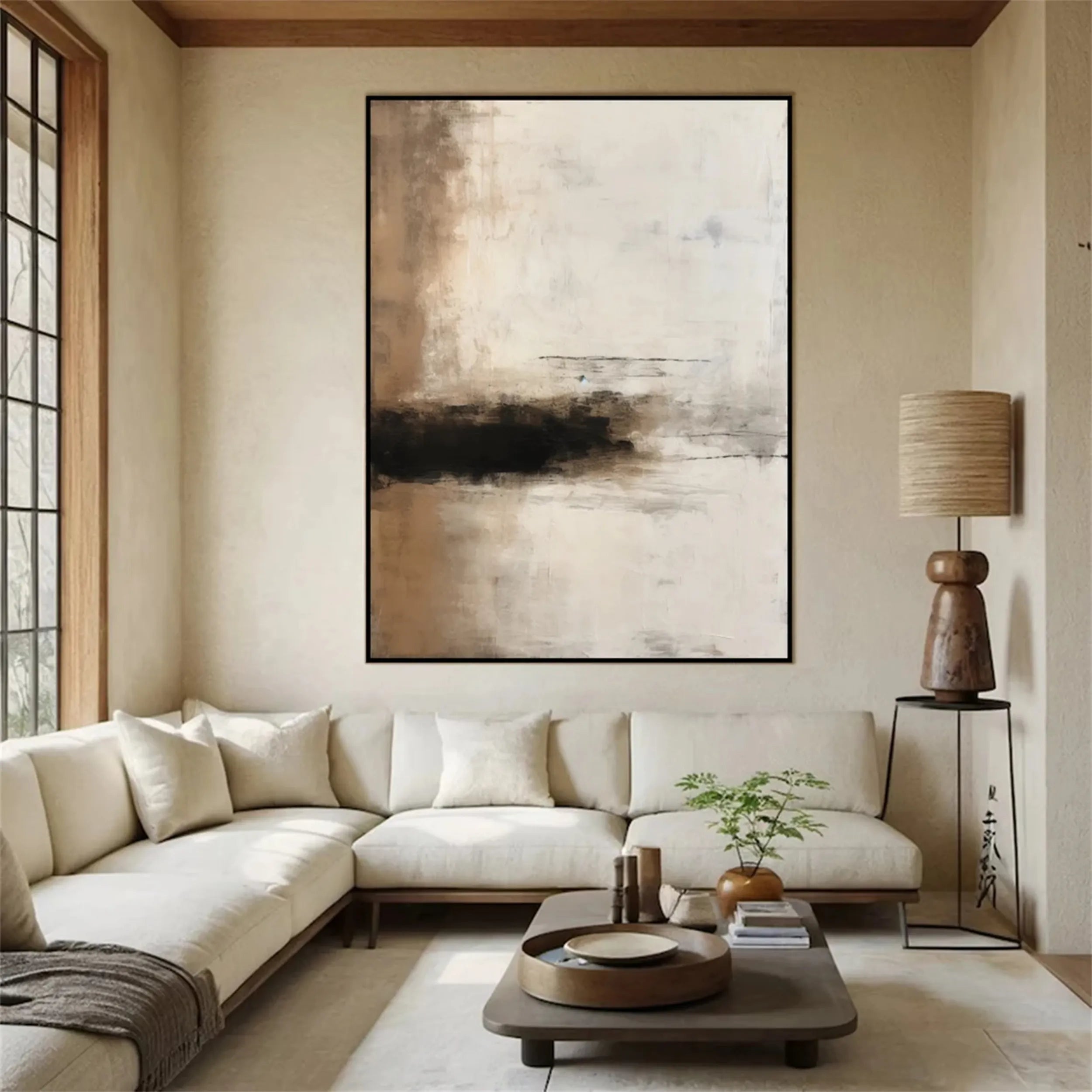 Abstract Painting #AB 101 - Modern Wall Art for Living Room, Bedroom & Office Decor | Large Canvas Artwork for Home & Commercial Spaces