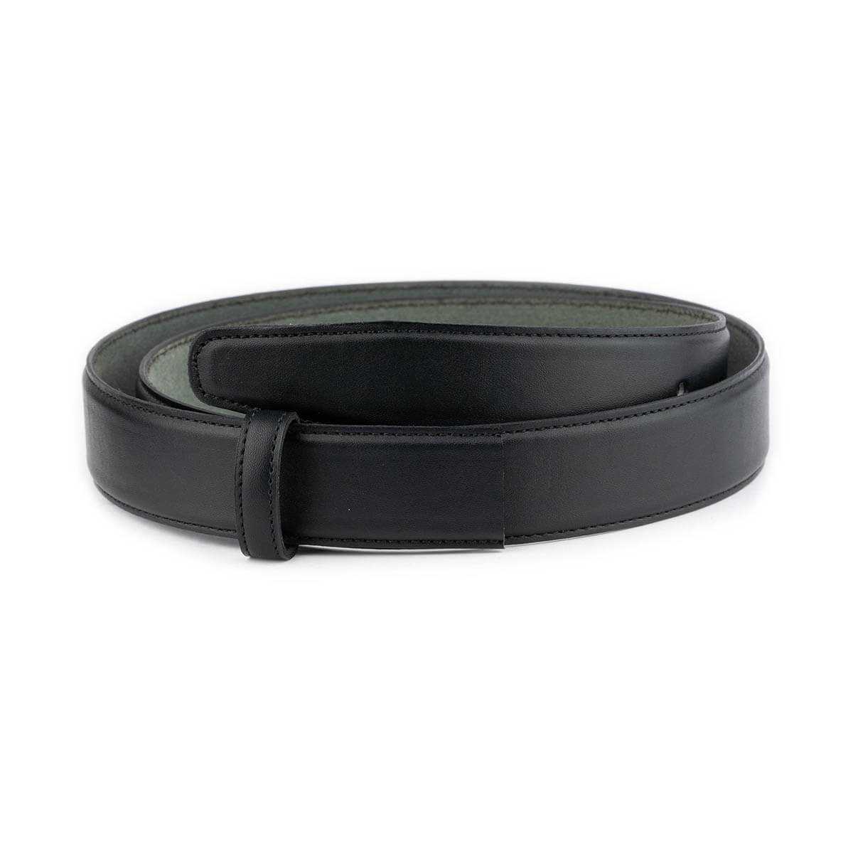 **Genuine Leather Black Belt Strap for Men - Premium Replacement for Dunhill Buckles | Perfect for Formal Wear, Office & Business Attire**
