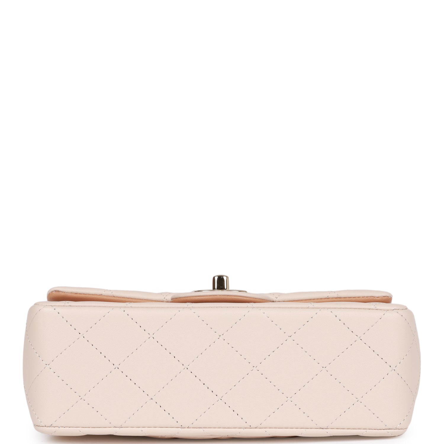 Chanel Mini Rectangular Flap Bag with Top Handle - Beige & Caramel Lambskin Leather with Light Gold Hardware | Luxury Crossbody Purse for Women, Perfect for Date Night & Special Occasions