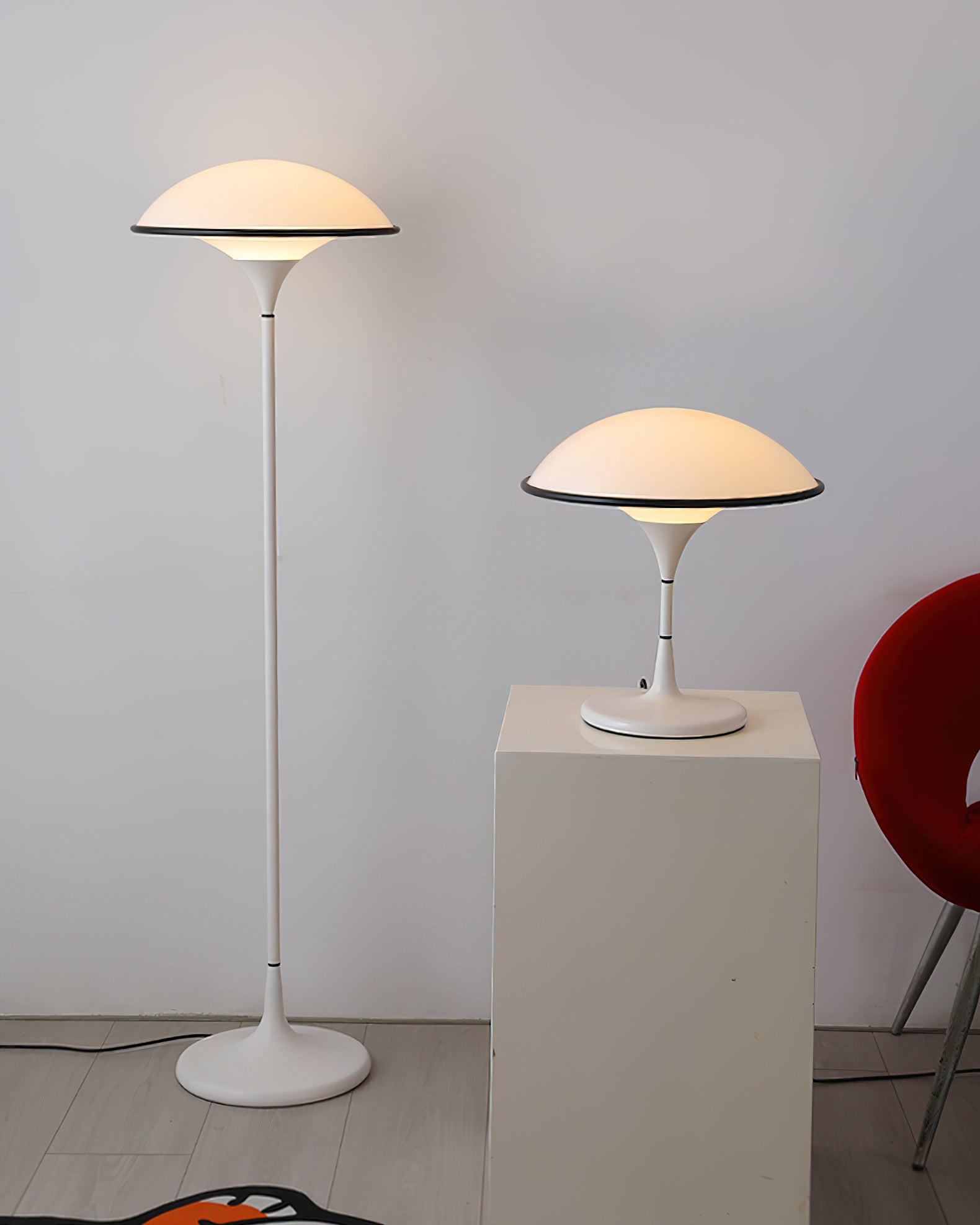 Modern Fontana Table Lamp - Adjustable LED Desk Light with USB Port for Home Office, Bedroom, and Living Room - Perfect for Reading, Working, and Relaxing