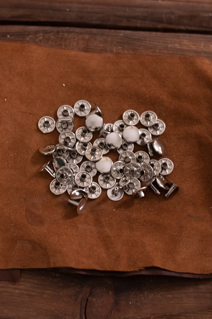 Iron Nickel Hollow Rivets KØ13.0 x L11.6mm - Heavy Duty Fasteners for Metal Fabrication, Automotive & DIY Projects
