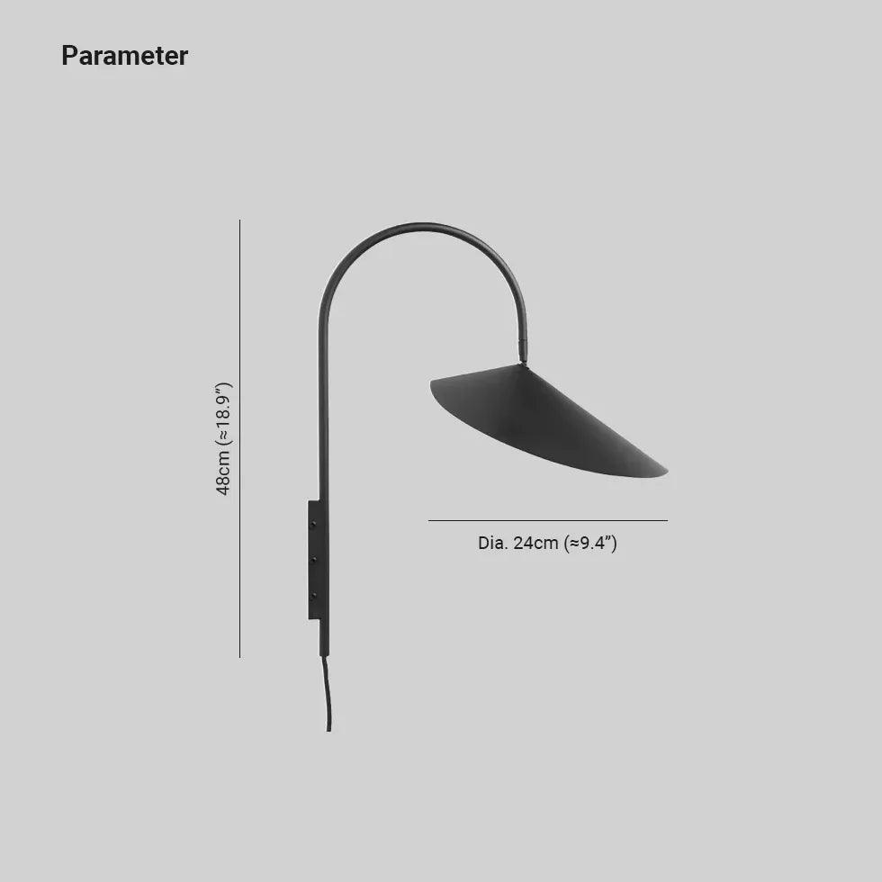 Rotating Bedside Plug-in Wall Lamp with USB Port - Perfect for Night Reading and Bedroom Decor