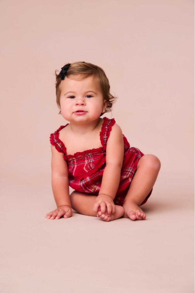 Baby Nadiana Tartan Pinafore Dress - Cute Plaid Jumper for Girls | Perfect for Holidays, Photos & Special Occasions