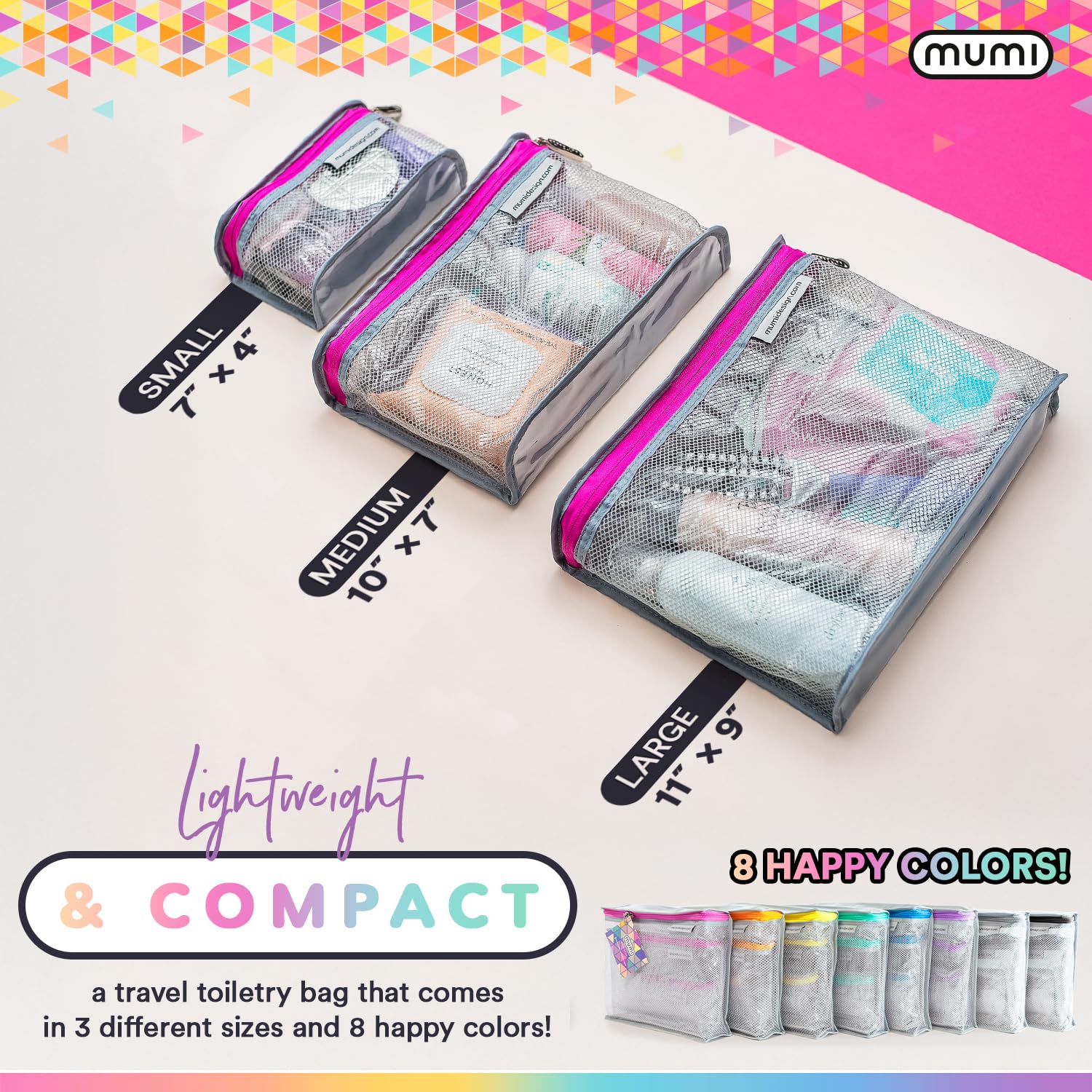 Waterproof Travel Toiletry Bag Set - 3 Pack Cosmetic Organizer for Men & Women | Portable Makeup & Shaving Kit | TSA Approved Carry-On Essentials for Vacation, Gym & Business Trips