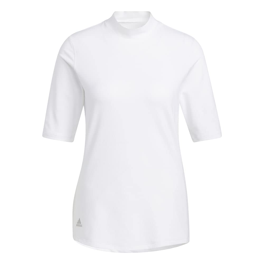 adidas Essentials Mock Neck T-Shirt for Men - Comfortable Cotton Crewneck Tee for Casual Wear, Gym & Everyday Outfits