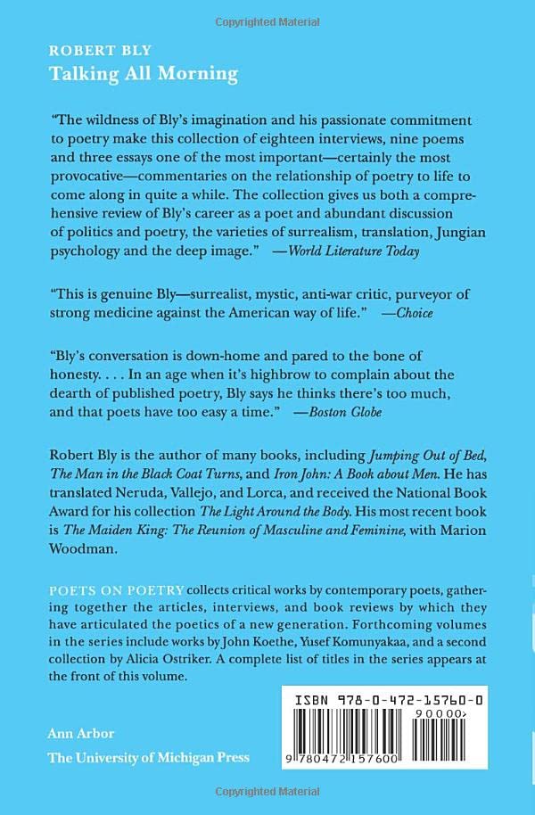 Talking All Morning: Poets on Poetry - Inspirational Book for Writers & Poetry Lovers - Perfect for Creative Writing & Literary Discussions