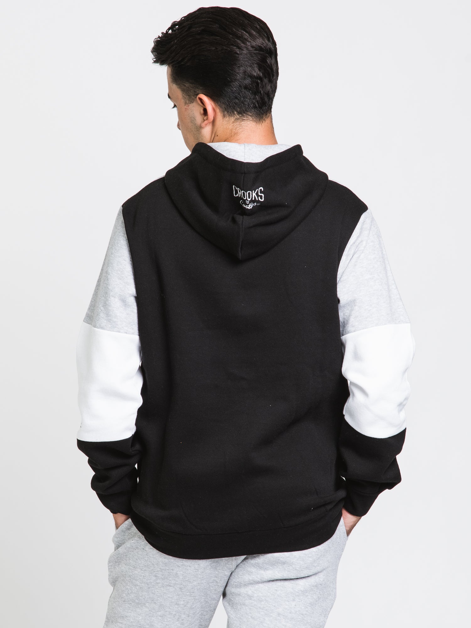 Crooks & Castles Block Pullover Hoodie - Men's Streetwear Sweatshirt for Casual Wear & Urban Fashion
