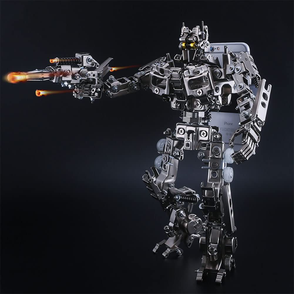 Deformation Toys - Mechanical Party Commander Metal 3D Puzzle Model Kit | DIY Assembly Mobile Phone Stand | Creative STEM Gift for Kids Ages 6+ | Perfect for Birthday Parties, STEM Learning & Home Decor