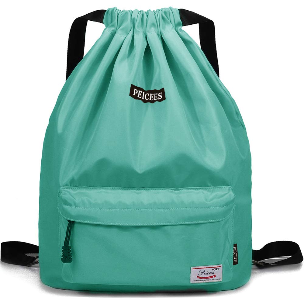 Waterproof Drawstring Sports Bag - Lightweight Sackpack Backpack for Men & Women - Perfect for Gym, Travel, Beach & Outdoor Activities