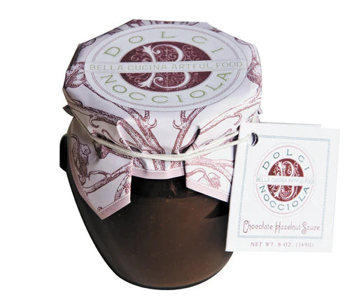 Dolci Nocciola Premium Hazelnut Spread Sauce - Delicious Chocolate Flavor for Desserts, Pancakes, Ice Cream & Coffee Topping