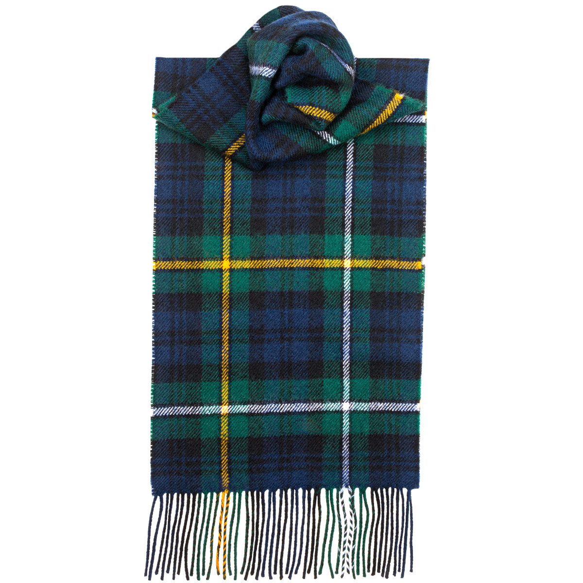 Campbell of Argyll Modern Tartan Scarf - Premium Wool Plaid Wrap for Men & Women - Perfect for Winter Fashion, Scottish Heritage Events and Outdoor Activities