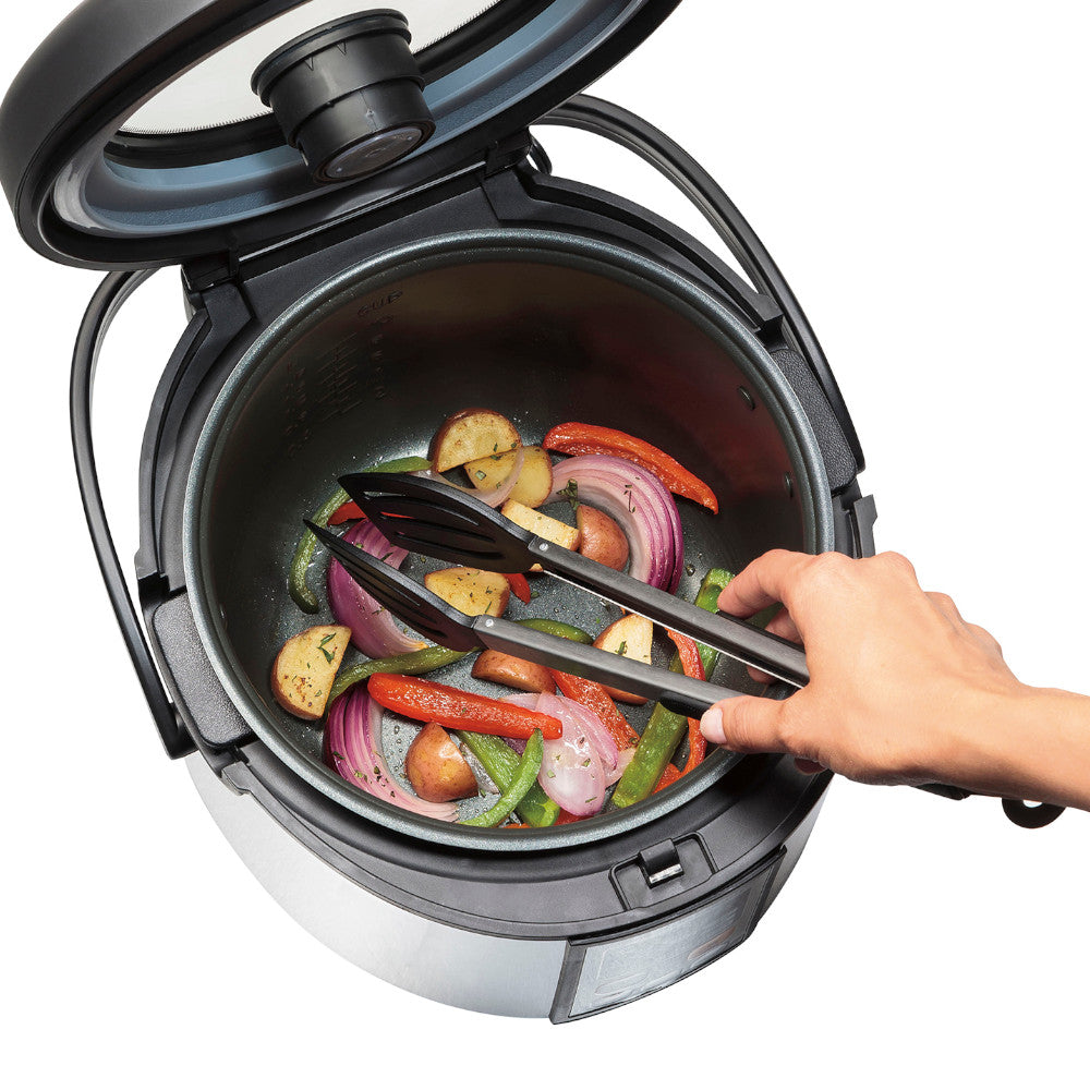 Hamilton Beach 4.5 Quart Digital Multi Cooker - Slow Cooker, Rice Cooker, Steamer & Food Warmer (37523) - Perfect for Family Dinners, Meal Prep & Entertaining