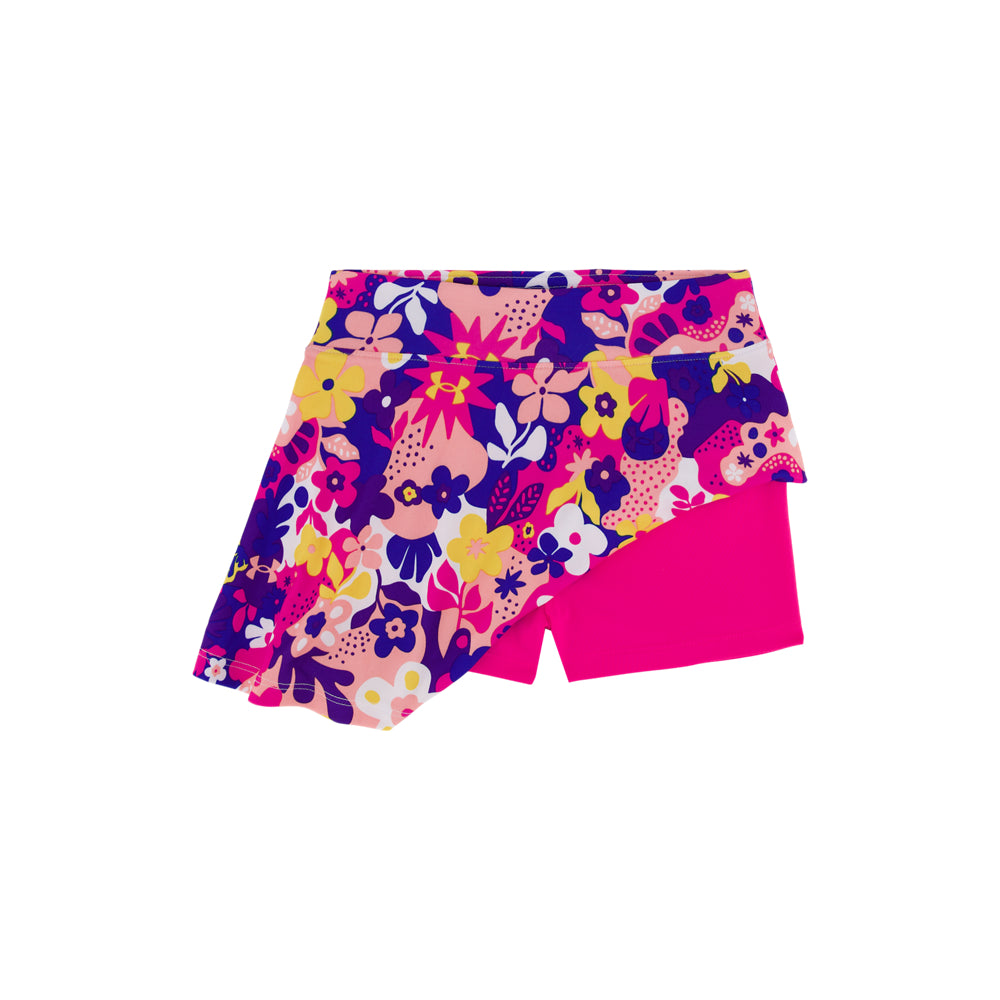Girls' Under Armour Kids Printed Skort & T-Shirt 2-Piece Athletic Outfit Set - Perfect for Soccer, Tennis & School Sports Activities