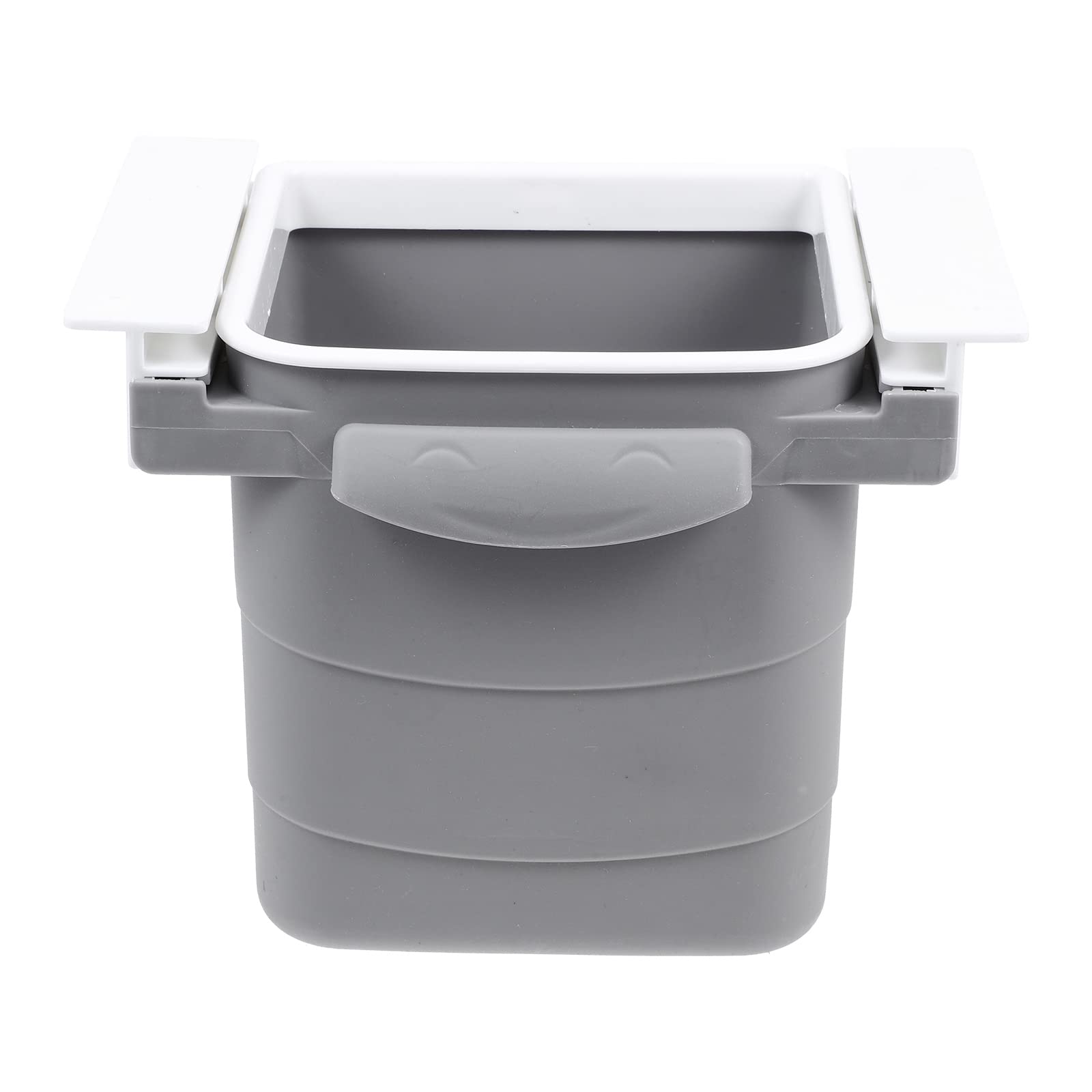 LUOZZY Multi-Function Desk Drawer Trash Can - Small Waste Bin for Office, Home & Dorm Room - Space-Saving Grey Desk Organizer for Paper Clips, Pens & Office Supplies