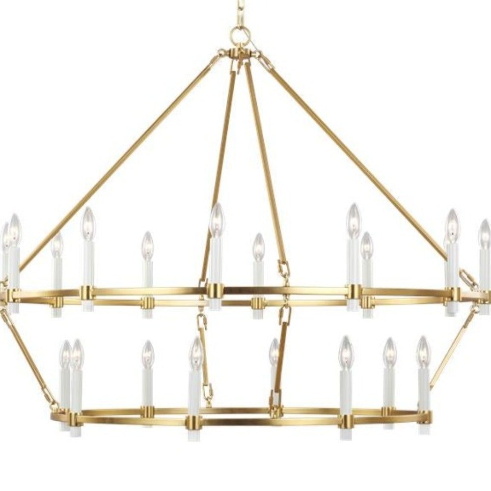 Kamila Linear Chandelier - Modern 6-Light LED Crystal Pendant Lighting Fixture for Dining Room, Kitchen Island & Bedroom Decor