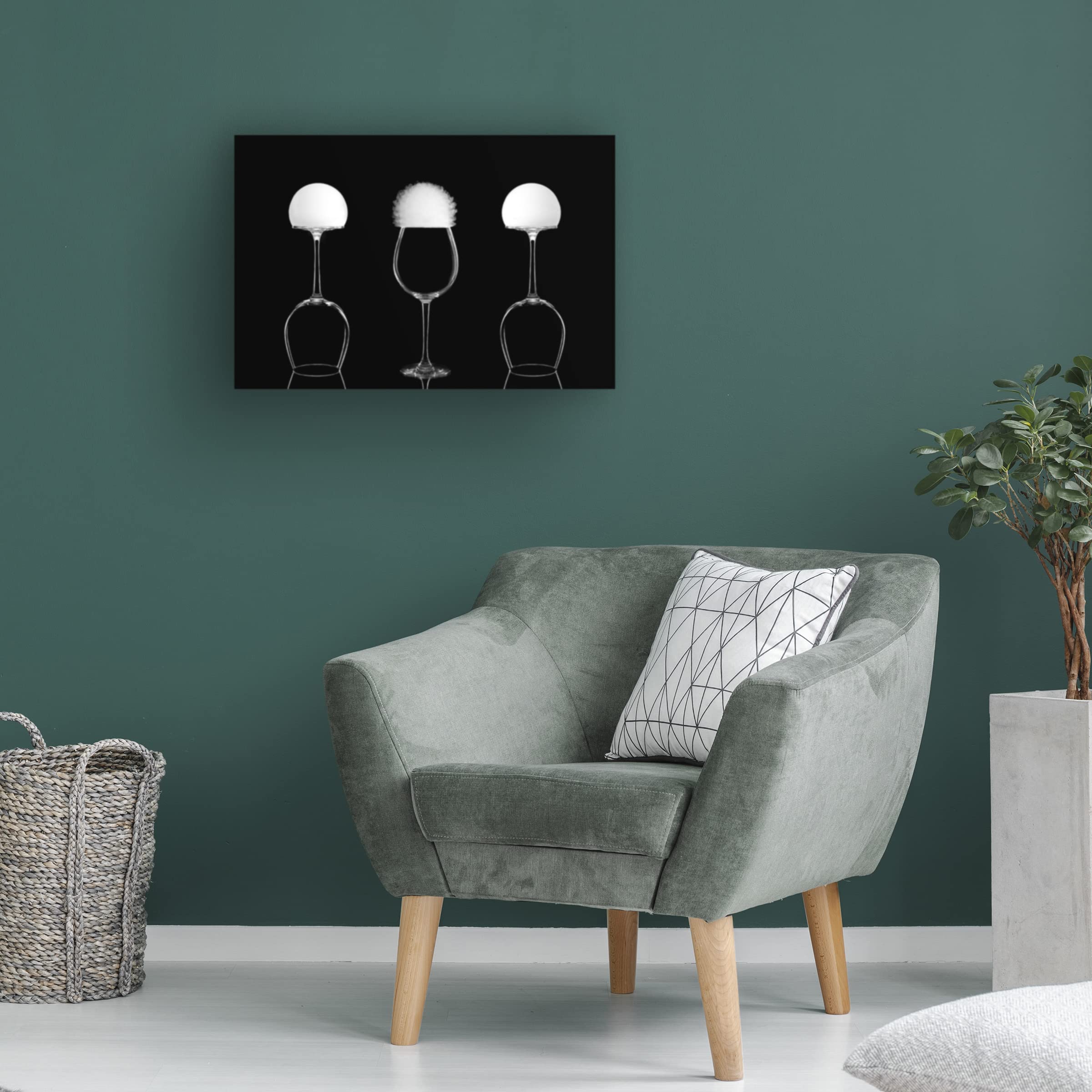 Trademark Fine Art 'Cups And Bubbles II' Canvas Wall Art by Fran Osuna - Modern Home Decor for Living Room, Bedroom & Office