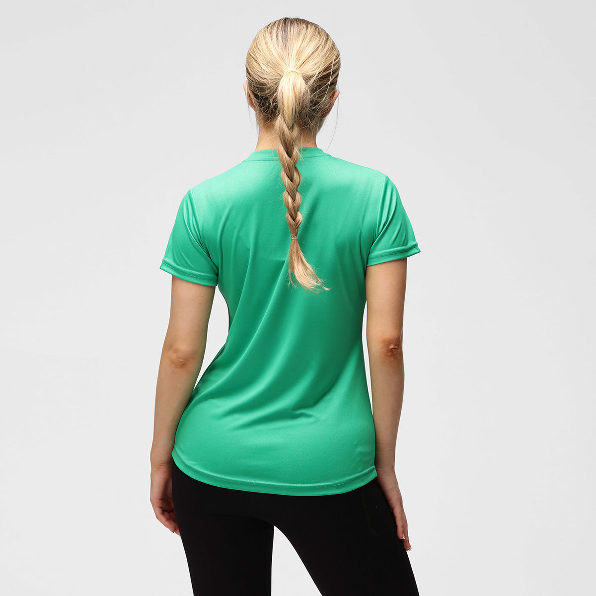 Kelly Green Diamond Women's Performance T-Shirt - Moisture-Wicking, Breathable & Comfortable for Workouts, Running & Active Lifestyle