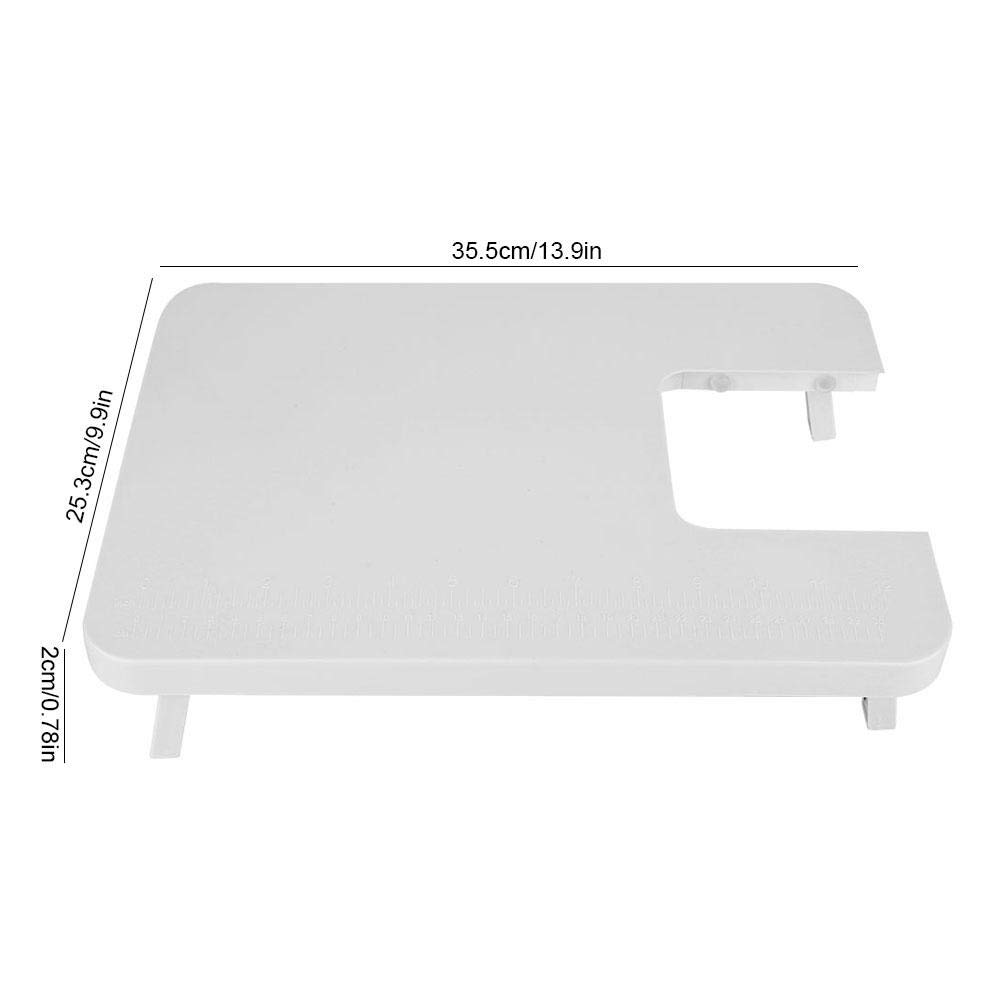 Mini Plastic Sewing Machine Extension Table - Compact Desktop Workspace for Quilting, Crafting & DIY Projects