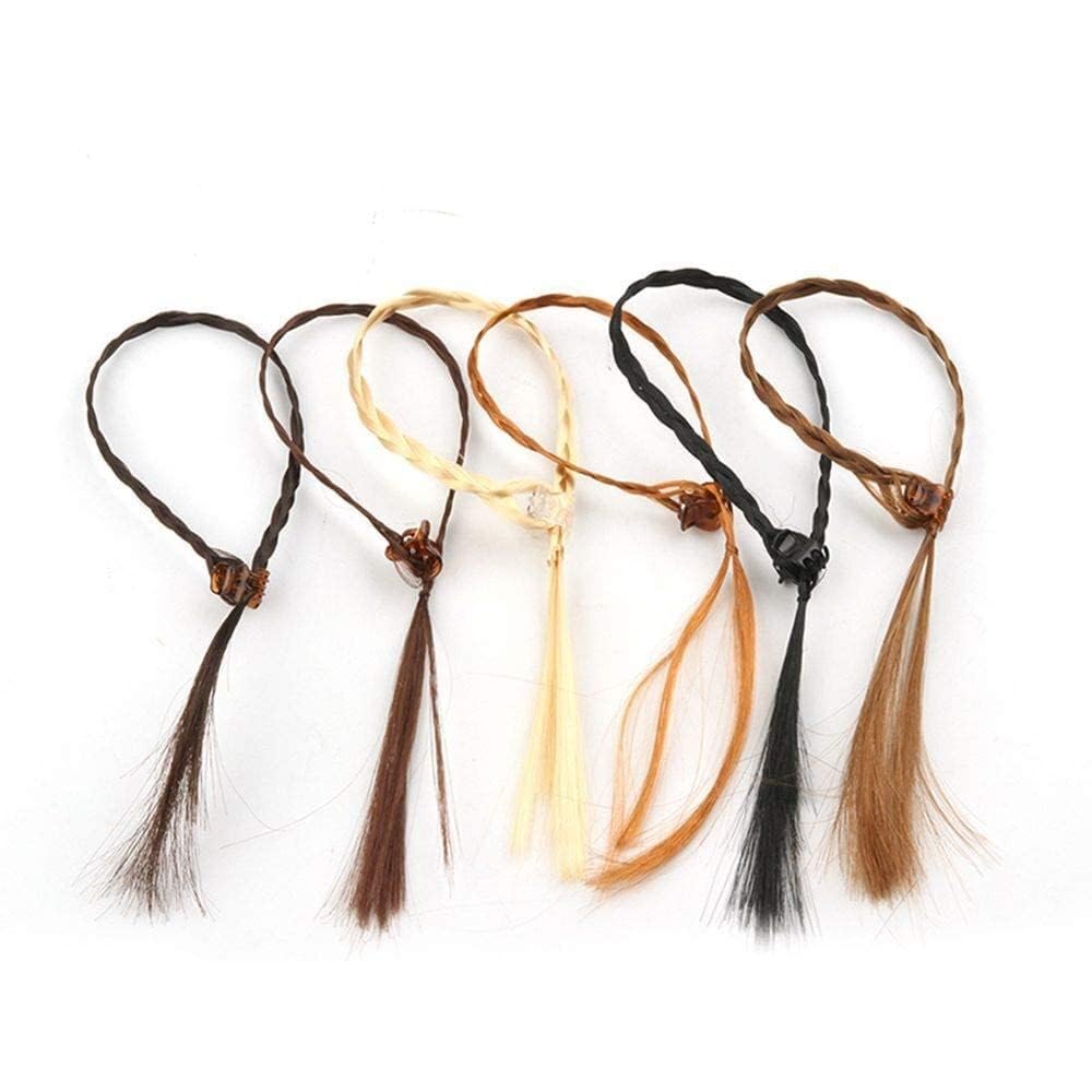 14.2 Inch Rainbow Colored Braiding Hair Extensions with Clips - 12 Pack Multicolor Synthetic Hair Extensions for Girls | Perfect for Parties, Cosplay & Daily Styling