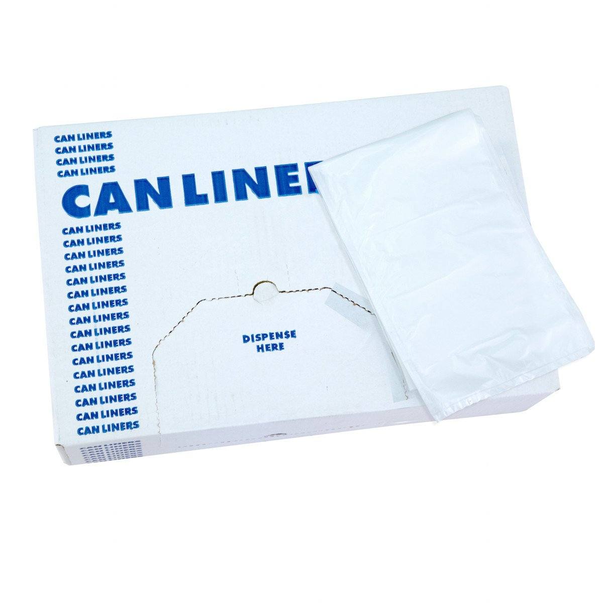 Disposable Poly Liner Bags - Clear Plastic Trash Bags, 200 Count/Case - Perfect for Kitchen, Office, and Commercial Use