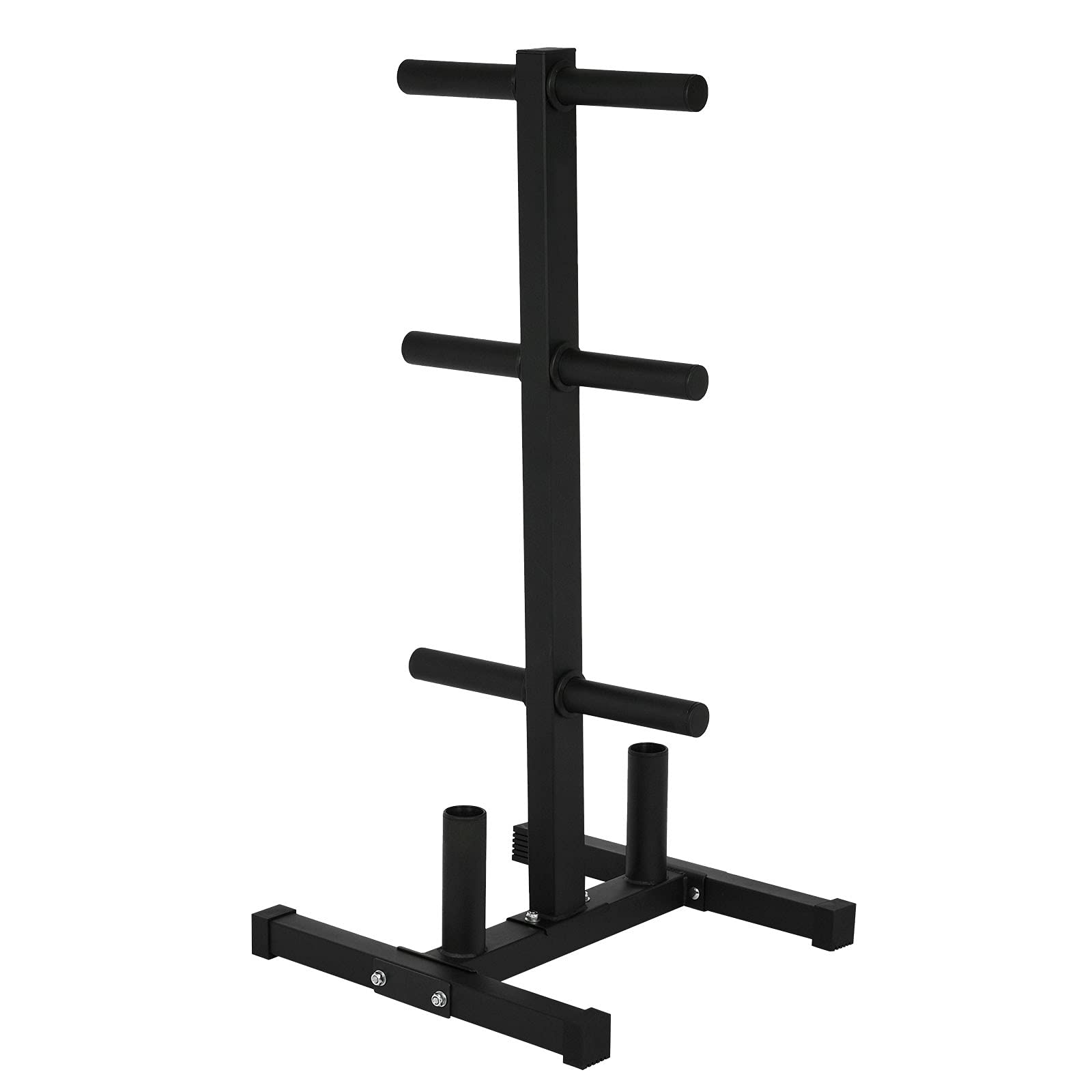 400LB Capacity Vertical Weight Plate Rack for 2in Plates - Heavy Duty Bar Holder for Home Gym & Fitness Training (Black) | 10-Piece Kettlebell Weight Set for Women (Black, One Size) | Perfect for Strength Training, CrossFit & Home Workouts
