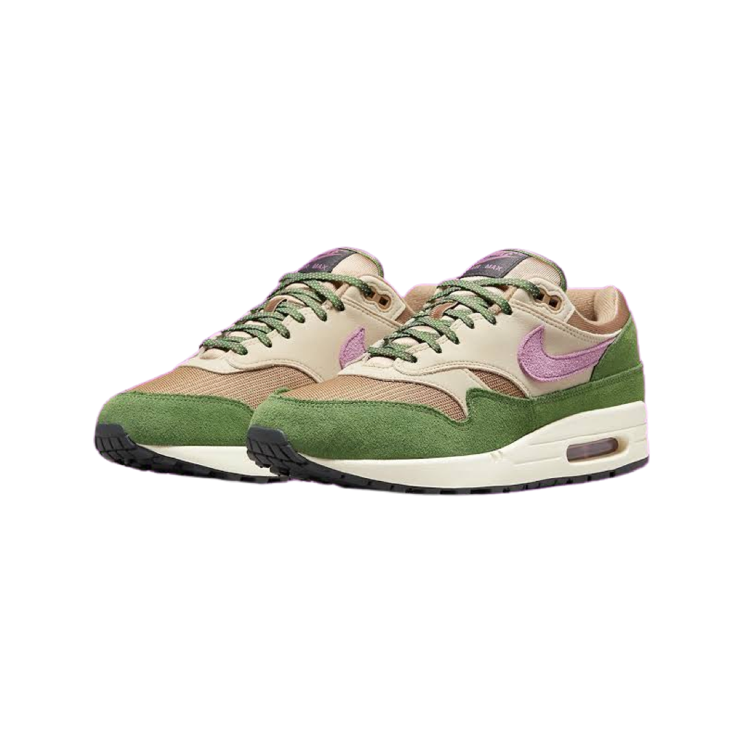 Nike Air Max 1 NH Treeline Light Bordeaux Running Shoes for Men - Lightweight Comfortable Sneakers for Jogging, Gym Workouts & Casual Wear