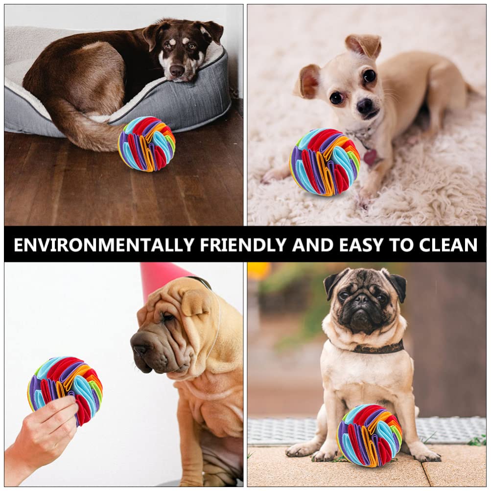 Balacoo 2-Pack Snuffle Ball Dog Toys for Mental Stimulation & Slow Feeding - Interactive Scent Training Puzzle Toy for Dogs & Cats - Perfect for Enrichment, Boredom Relief & Mealtime Fun