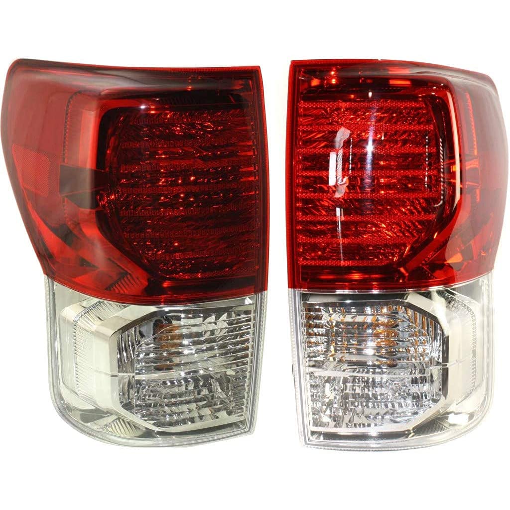 2010-2013 Toyota Tundra Replacement Rear Tail Lights Pair - Driver & Passenger Side (TO2800183 TO2801183 | 81560-0C090 81550-0C090) - Perfect for Night Driving & Enhanced Vehicle Safety