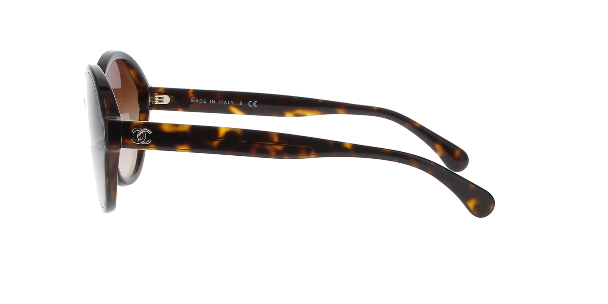 Chanel Havana Round Sunglasses for Women - Classic Dark Tortoise Shell Frame - Perfect for Beach, Driving & Fashion Outfits