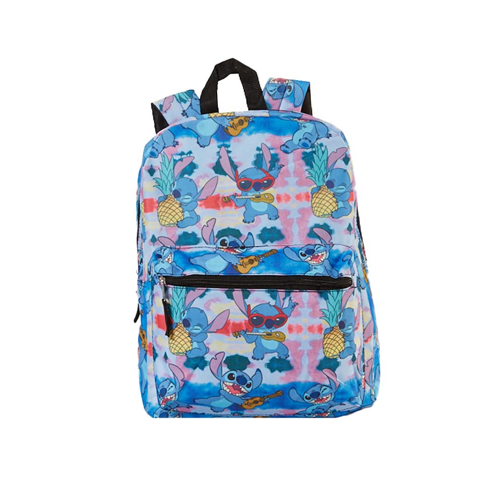 Disney Lilo & Stitch 16 Inch Backpack for Kids & Adults - Cute Cartoon Character School Bag for College, Travel & Everyday Use