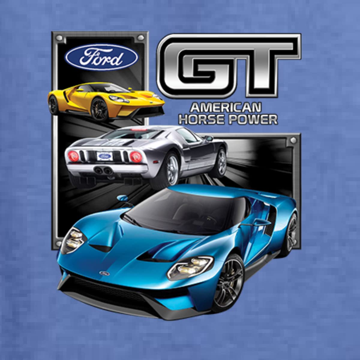 Wild Bobby Ford GT American Horse Power Mustang Graphic Hoodie Sweatshirt for Men & Women - Perfect for Car Enthusiasts, Racing Fans, and Casual Streetwear