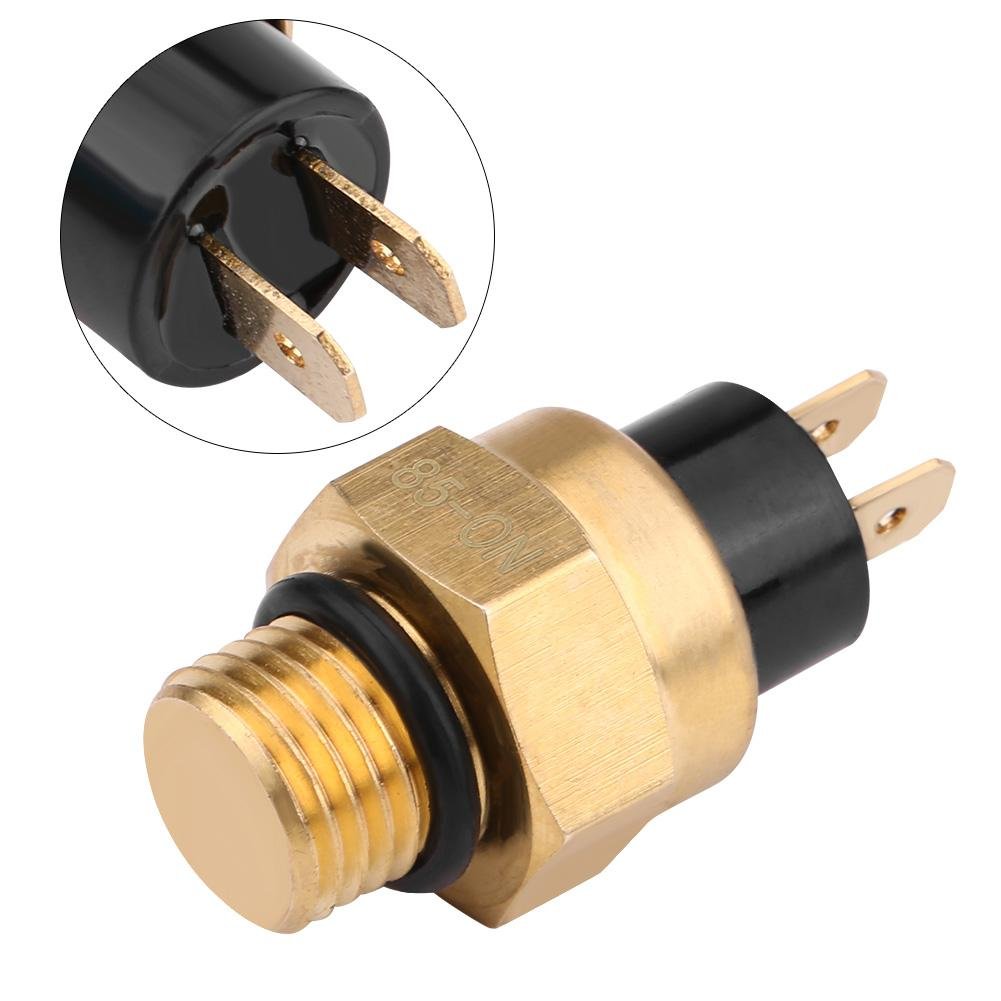 High-Quality Copper Fan Temperature Switch & Thermostat (0010033661) for 2-Stroke & 4-Stroke Engines - Perfect for Cooling Systems in Motorcycles, ATVs, and Small Engines