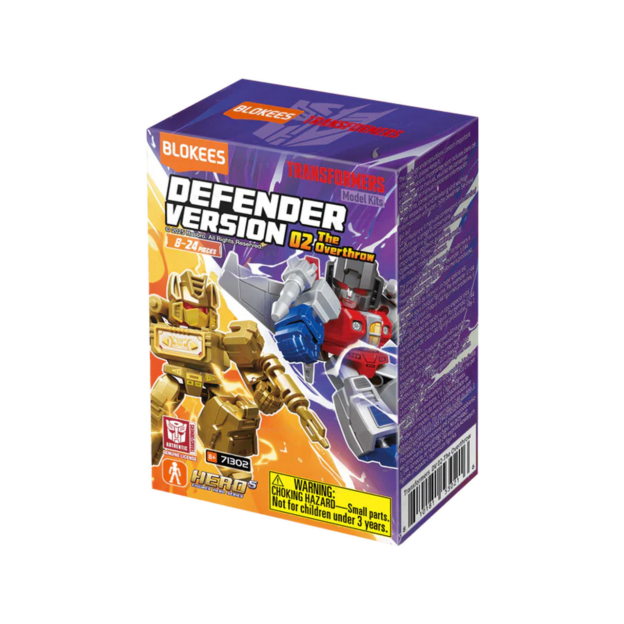 Blokees Transformers Model Kits Defender Version #02 - The Overthrow Mystery Box Set of 12 Collectible Action Figures | Perfect for Display, Gifts & Toy Collections