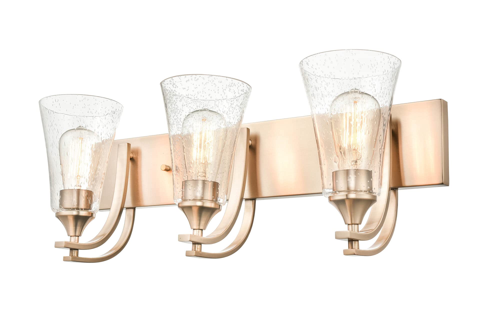 Millennium Lighting Natalie Metal 3-Light Bathroom Vanity Light Fixture - Matte Black Finish for Modern Bathroom, Powder Room or Dressing Area