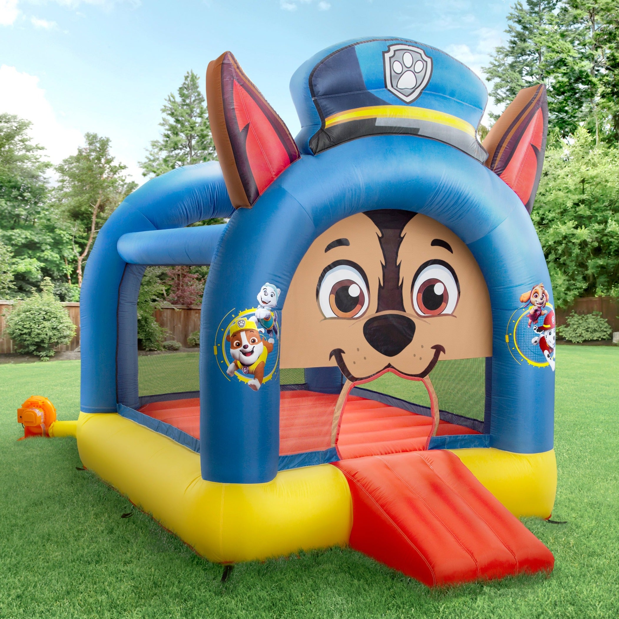PAW Patrol Inflatable Bounce House for Kids with Heavy Duty Blower - Outdoor Birthday Party, Backyard Play, Summer Fun for Toddlers & Children